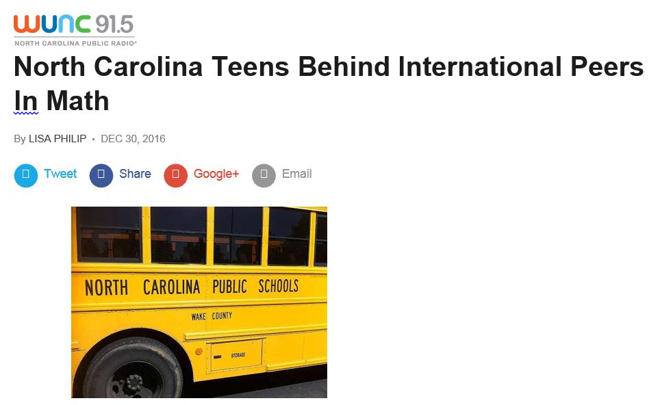 NC Students article