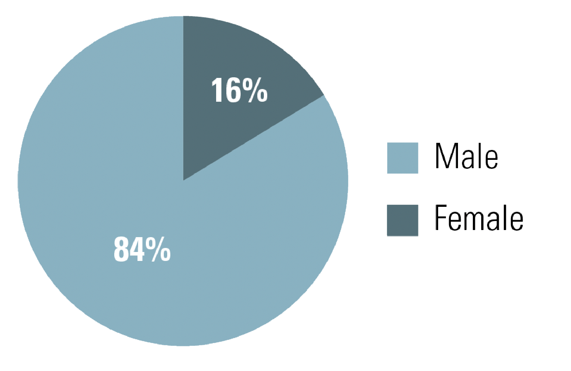 Figure 1 – Teaching Fellows Participants by Gender