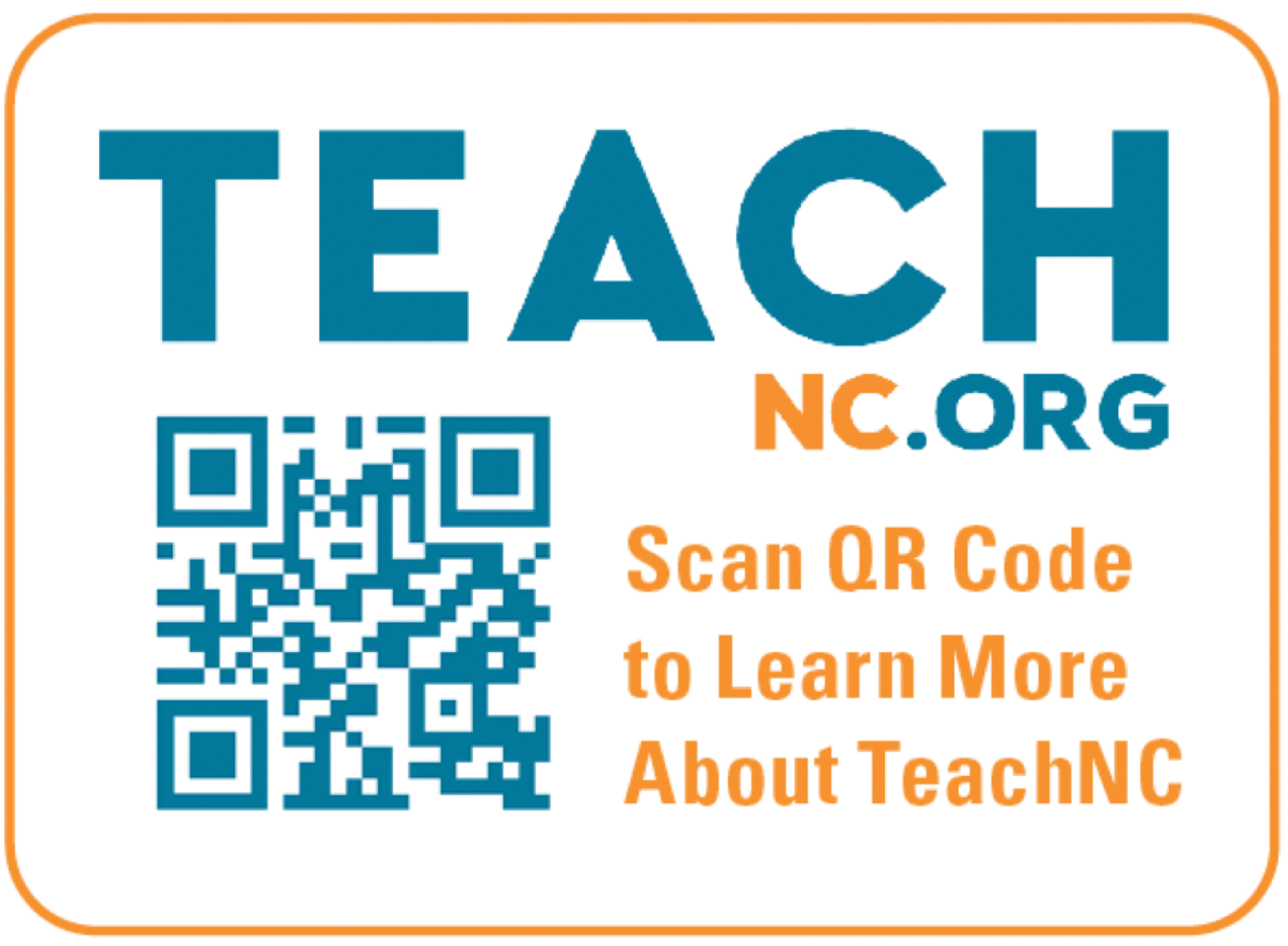 Scan QR Code to Learn More About TeachNC